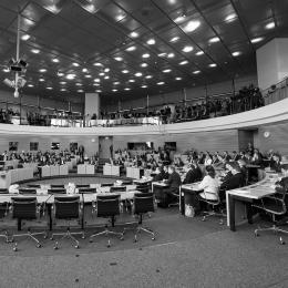 Der Thüringer Landtag in Erfurt.