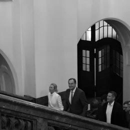 Burkhard Jungs kommt im Neuen Rathaus an