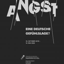 Plakat zur Ausstellung "Angst - Eine deutsche Gefühlslage?" von IGLHAUT und von GROTE GmbH, Berlin