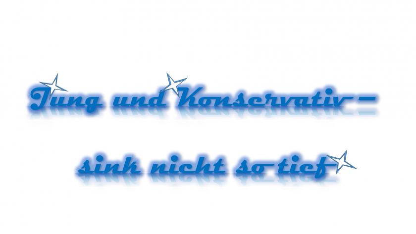 Jung und Konservativ - sink nicht so tief