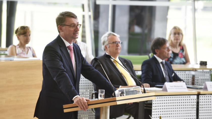 Sachsens Innenminister Roland Wöller am 15. Juni 2019 im Sächsischen Landtag