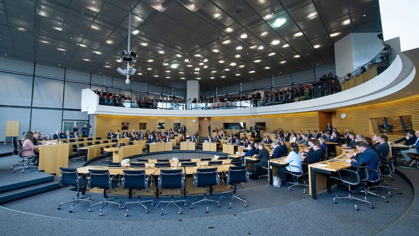 Der Thüringer Landtag in Erfurt.