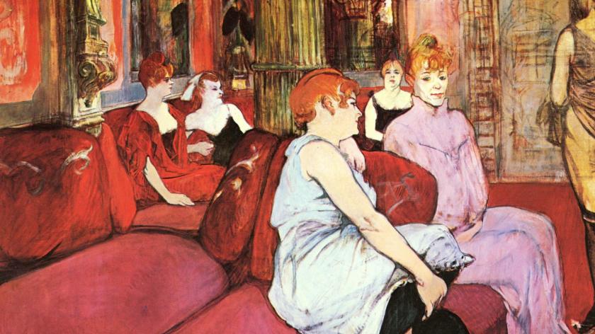 Au Salon de la rue des Moulins von Henri de Toulouse-Lautrec, 1894