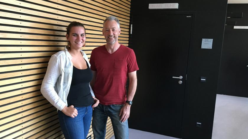 Frank Liebmann mit Moderatorin Anneke Elsner