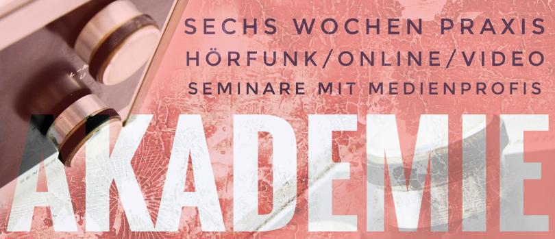 Sechs Wochen Praxis in Hörfunk-, Online- und Videojournalismus inklusive Seminare mit Medienprofis